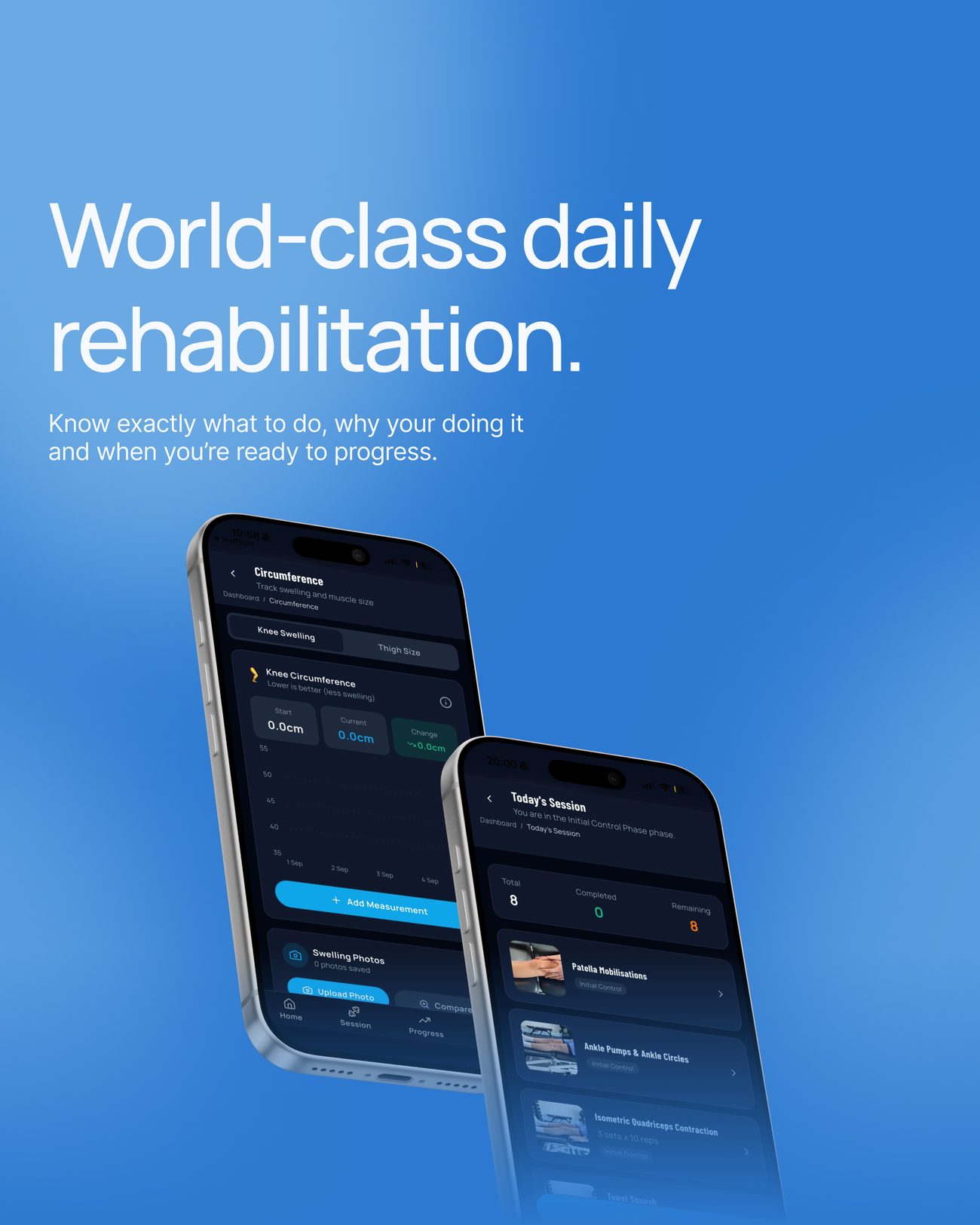 World-class daily rehabilitation: know exactly what to do, why you're doing it and when you're ready to progress